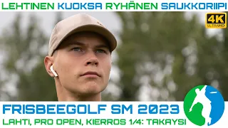 Frisbeegolf SM 2023 K1T9 | Lauri Lehtinen, Kristian Kuoksa, Miro Ryhänen, Rasmus Saukkoriipi | 4K