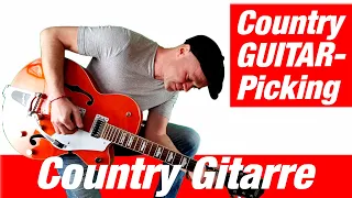 Country Gitarre lernen Einfaches Picking mit PROFI-Effekt