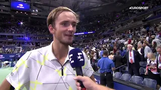 «Взяв первый сет, я переломил ход матча». Медведев – о выходе в финал US Open