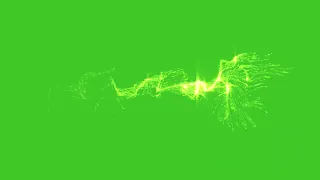 Gold Particle green screen