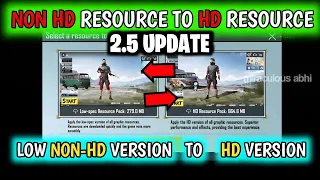 😈 HOW TO CHANGE LOW SPEC RESOURCE PACK TO HD RESOURCE PACK V2.5 🔥 NON HD LOBBY TO HD LOBBY IN PUBGM