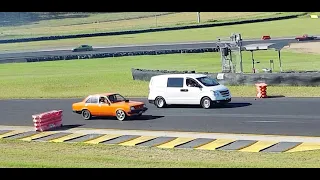 HILARIOUS hyundai i-load SLEEPER burnout, drag racing, cruise session at powercruise 92