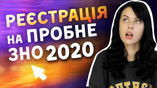 Реєстрація на пробне ЗНО 2020 / ZNOUA