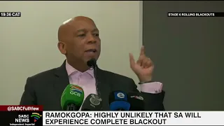 Highly unlikely that SA will experience a total blackout: Ramakgopa