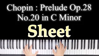 🎼Chopin : Prelude Op.28 No.20 in C Minor🎹 Sheet, Score