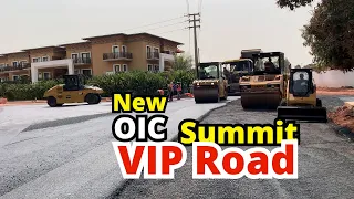A new OIC Summit VIP Road being constructed in The Gambia
