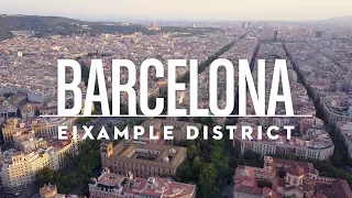 Barcelona - Eixample District | 4K Drone