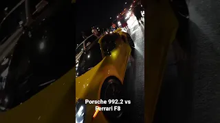 Porsche 992.2 vs Ferrari F8