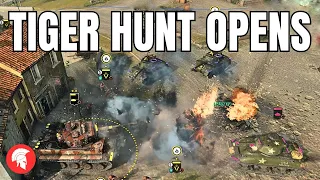 TIGER HUNT OPENS - Company of Heroes 3 - British Forces Gameplay - 4vs4 Multiplayer - No Commentary