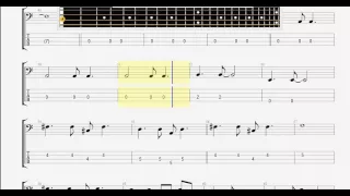Beatles The   Ticket To Ride BASS GUITAR TABLATURE