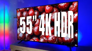 НАРОДНЫЙ ВЫБОР ДО 30 000 РУБЛЕЙ! GOOGLE TV, 55", 4К, HDR. Обзор смарт телевизора TCL 55P635!