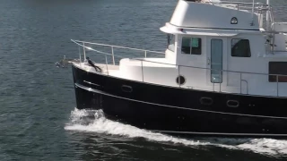 Nordic Tug underway to boat show.