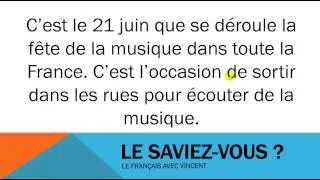 Facts about France #La fête de la musique