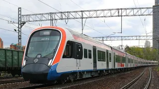 Поездка на электропоезде Иволга 4.0 по МЦД-4 Железнодорожная-Апрелевка