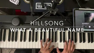 What a Beautiful Name (keys) - Hillsong | JB Worship~