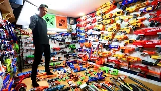 NERF GUN ARSENAL WITH OVER 300+ BLASTERS!