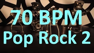 70 BPM - Pop Rock 2 - 4/4 Drum Track - Metronome - Drum Beat