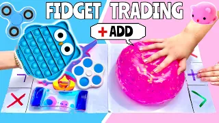 FIDGET TRADING - PINK 💖 VS BLUE 🦋 *I SCAMMED HER* 🤫