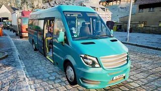 Mercedes-Benz SPRINTER ! ! ! Fernbus Simulator ! ! ! DLC W906 Gameplay ! ! !