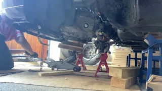 VOLVO 2.5T subframe and transmission removal