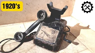 Restoration of a Siemens crank telephone from the 1920s