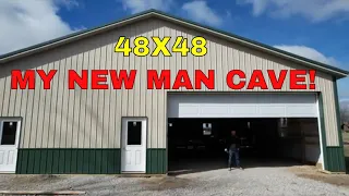 My Man Cave Garage 48 X 48 Pole Barn from Windy Hill Metal