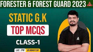 Odisha Forester & Forest Guard 2023 I Static GK Class | Top MCQs #1