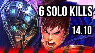 JAX vs GAREN (TOP) | 6 solo kills, 6/2/5 | KR Diamond | 14.10