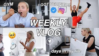 WEEKLY VLOG | I GOT VERIFIED ON INSTAGRAM 😱 | DAYS IN MY LIFE | GYM | PR PACKAGES | Conagh Kathleen