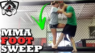 Slick MMA Takedown: Foot Stomp & Sweep