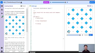 Stanford Code In Place Week 2 Checkerboard Karel