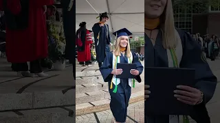 The class of 2024 brought the energy! 🤩🎓 #quinnipiac #graduate #collegelife #quinnipiacuniversity