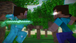 Steve VS Herobrine (Minecraft fight animation)