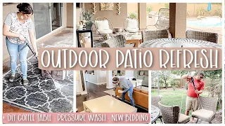 INSIDE + OUTSIDE HOME REFRESH & CLEAN WITH ME 2024 :: COFFEE TABLE DIY & PATIO DEEP CLEANING