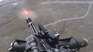 US Marines Firing The Powerful GAU-21 Machine Gun