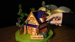 How to Make Miniature House for $0 | Diy Miniature House Using Cardboard | Relaxing ASMR Tutorial