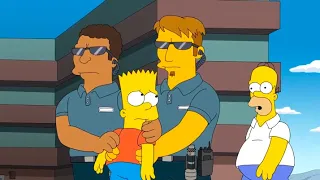 Bart es arrestado por agentes secretos del gobierno LOS SIMPSONS Capitulos completos en español