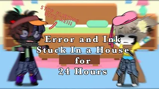 Error and Ink Stuck in a House for 24 Hours | Errorink/Inkerror | Undertale Sans AU