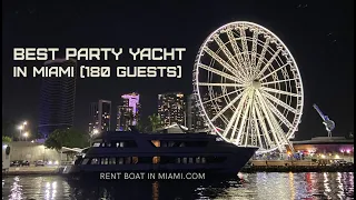 Best special events party yacht in Miami (180 guests) A Perfect Wedding DJ Party Boat in Miami