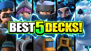 *NEW* TOP 5 STRONGEST DECKS IN CLASH ROYALE! 2021 RANKING BEST DECK LIST! 🏆