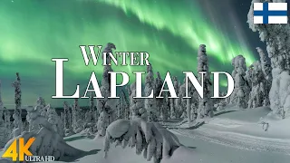 Winter Lapland 4K Ultra HD • Stunning Footage Lapland, Scenic Relaxation Film with Christmas Music.