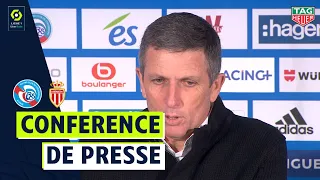 Conférence de presse RC STRASBOURG ALSACE - AS MONACO (1-0) / 2020-2021