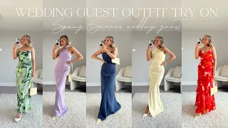 WEDDING GUEST DRESS OUTFIT TRY ON HAUL! ASOS & FOREVER NEW DRESSES! | India Moon