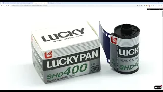 World's First Review of Luckyfilm New SHD 400 Black and White Film!!!