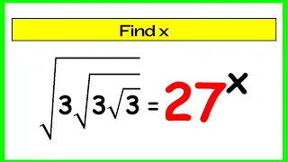 🔴Nice Square Root Math Simplification | Find the Value Of X | Math Olympiad