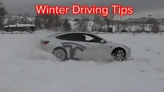 Tips for Driving a Tesla in the Snow