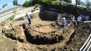 Time Lapse Pool Build Day 5 Plumbing and Electric