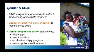 SRJS and Gender Webinar - June 2018 - 2nd Session