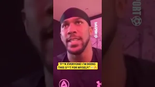 “F**K EVERYONE!!”💥😠 Anthony Joshua is no longer chasing people’s respect!