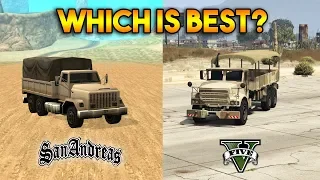 GTA 5 VS GTA SAN ANDREAS BARRACKS : WHICH IS BEST?